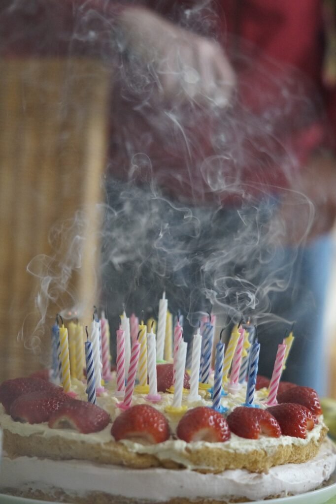 birthday cake, blown out, candles-757107.jpg