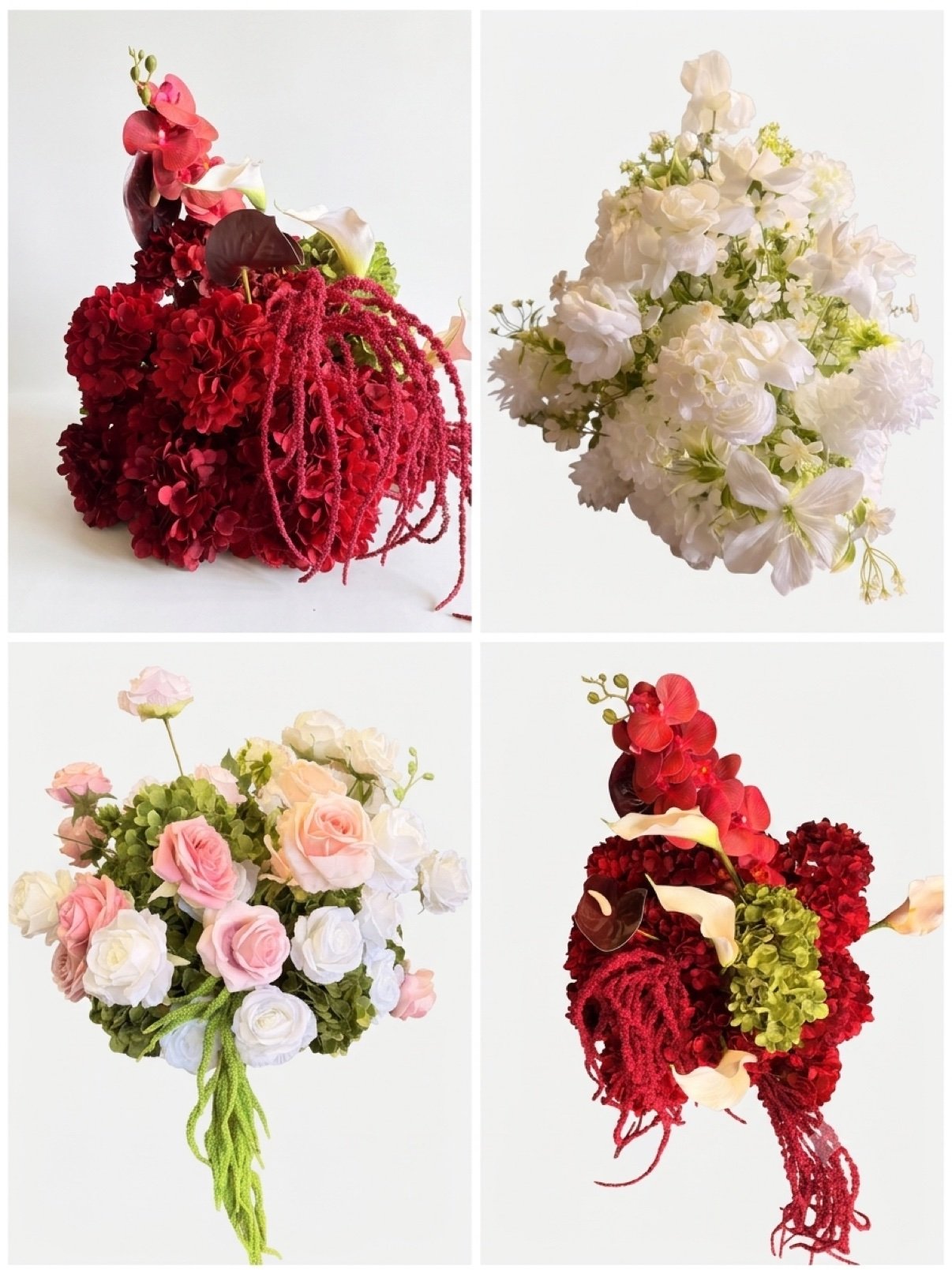 Floral arrangement collage by Penbaga Events
